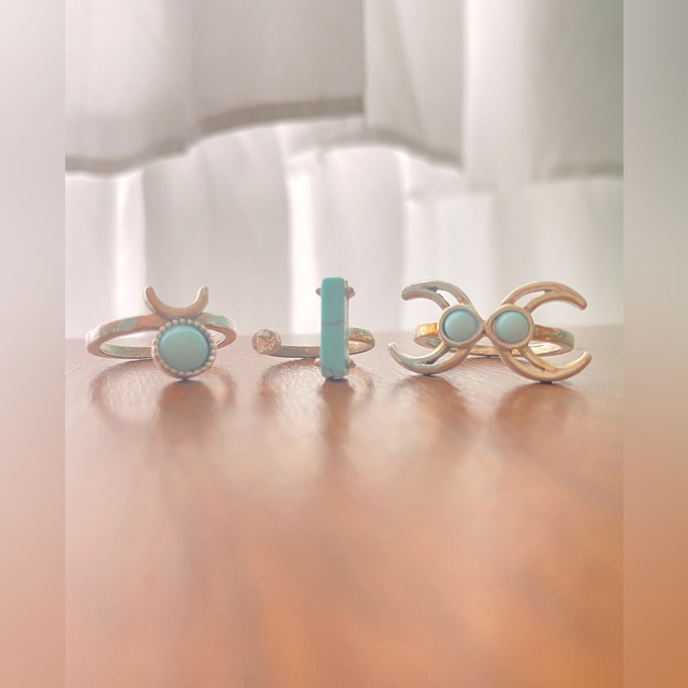 Western turquoise rings!